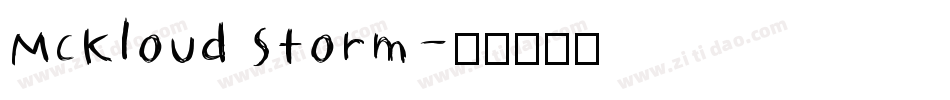 McKloud Storm字体转换